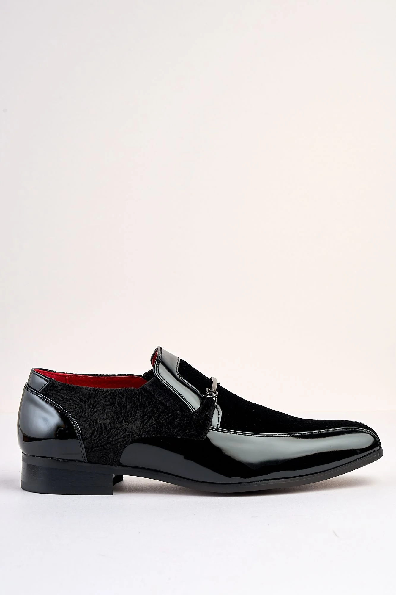 Conte Pattern Black Shoe
