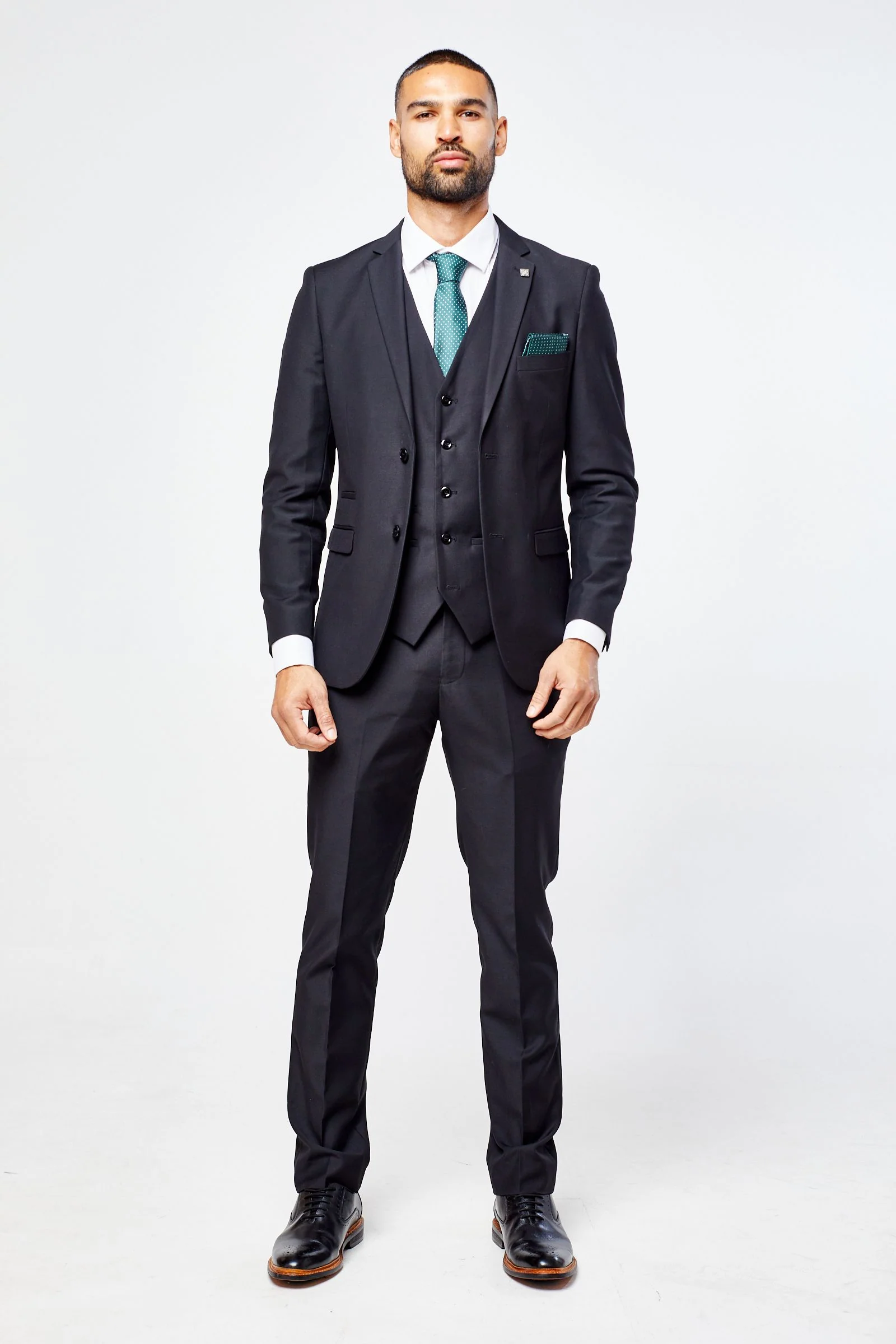 Parker Black Three Piece SuitP