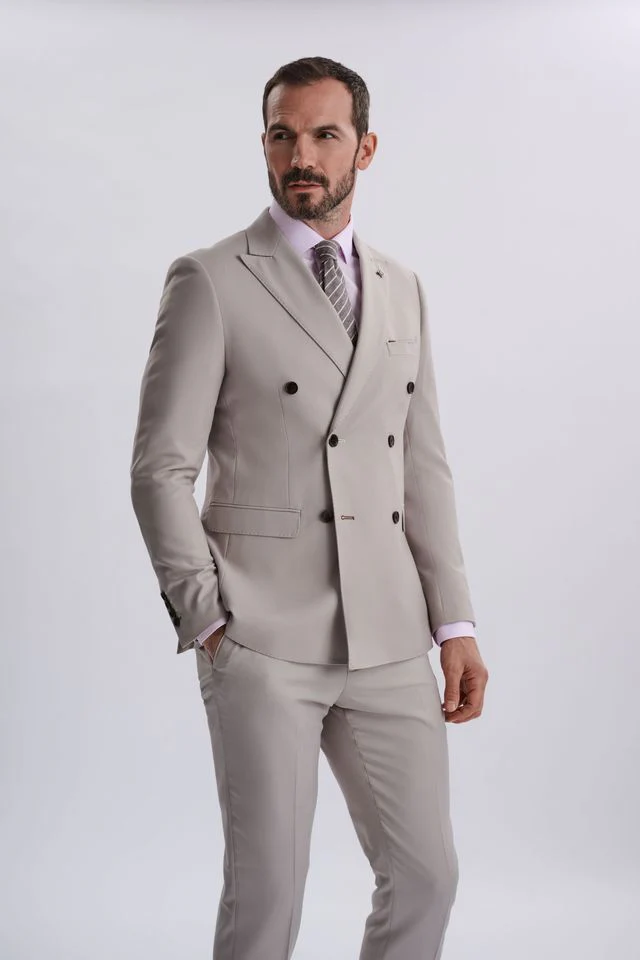Mayfair Stone Double-Breasted Two Piece Suit